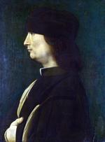 欧洲12-19世纪油画二_BOLTRAFFIO, Giovanni Antonio - A Man in Profile